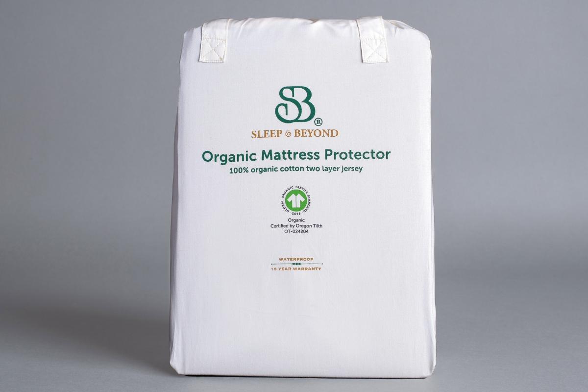 Organic Cotton Waterproof Mattress Protector by Sleep & Beyond - Image 3